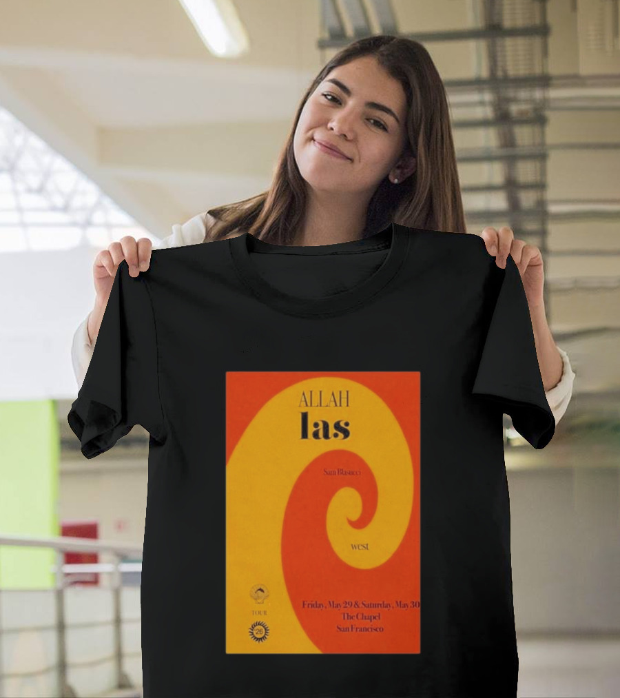 Allah Las Sam Blasucci The Chapel San Francisco May 29 30 2026 Tour West T-Shirt
