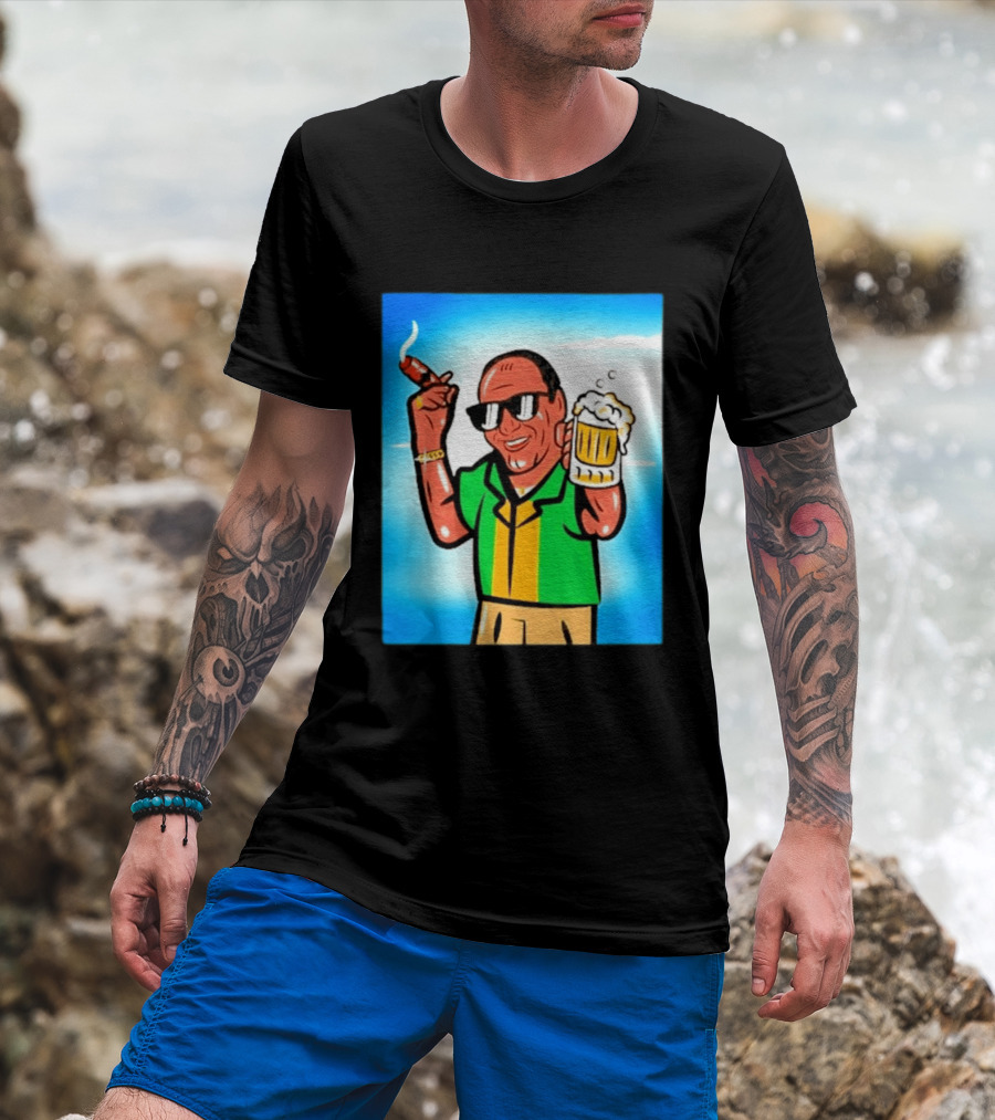 Boss Beer And Cigars Summer Vibes Retro Style Celebration T-Shirt