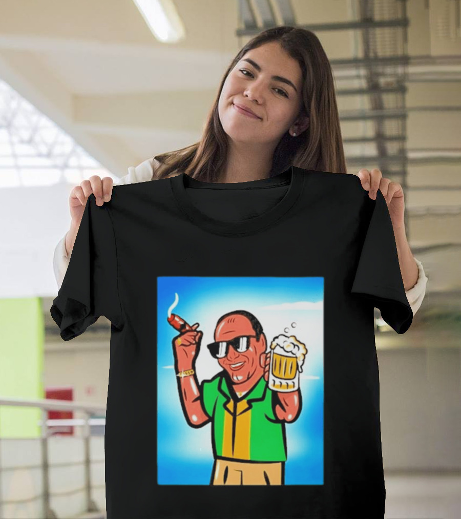 Boss Beer And Cigars Summer Vibes Retro Style Celebration T-Shirt