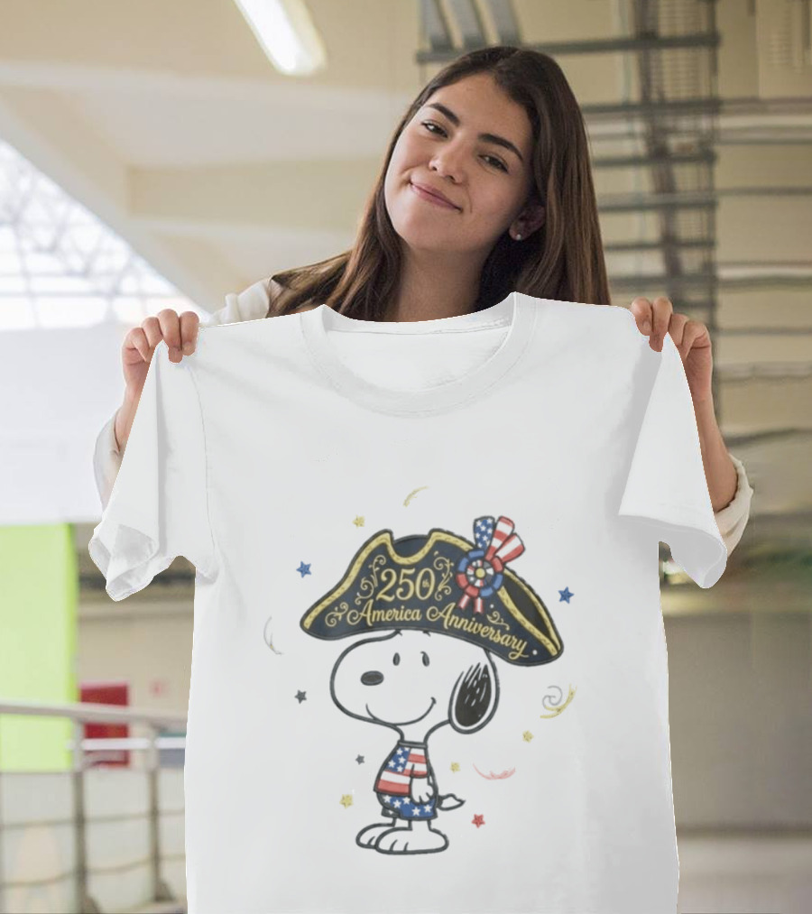 Snoopy 250 America Anniversary Independence Day T-Shirt