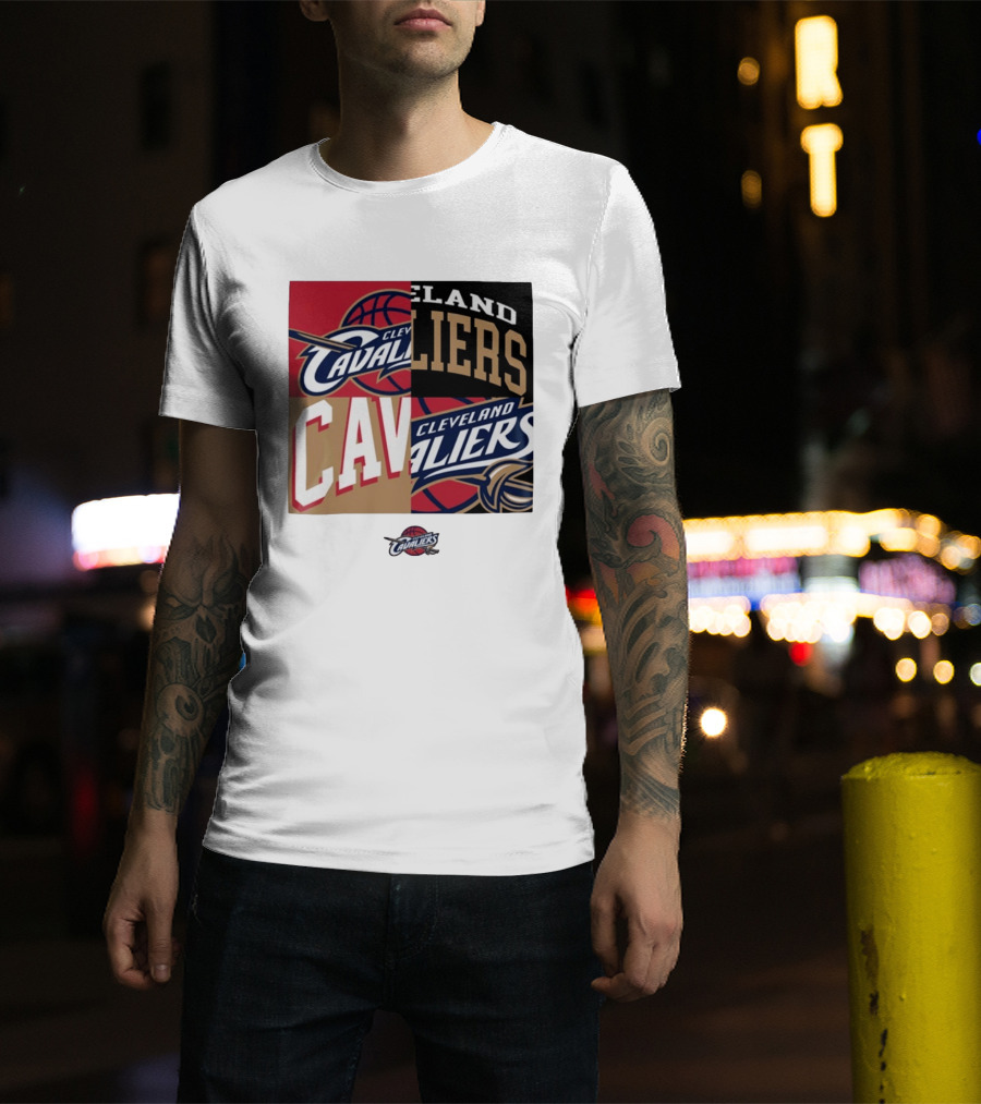 Cleveland Cavaliers Block New Era Iconic Logo Collage T-Shirt