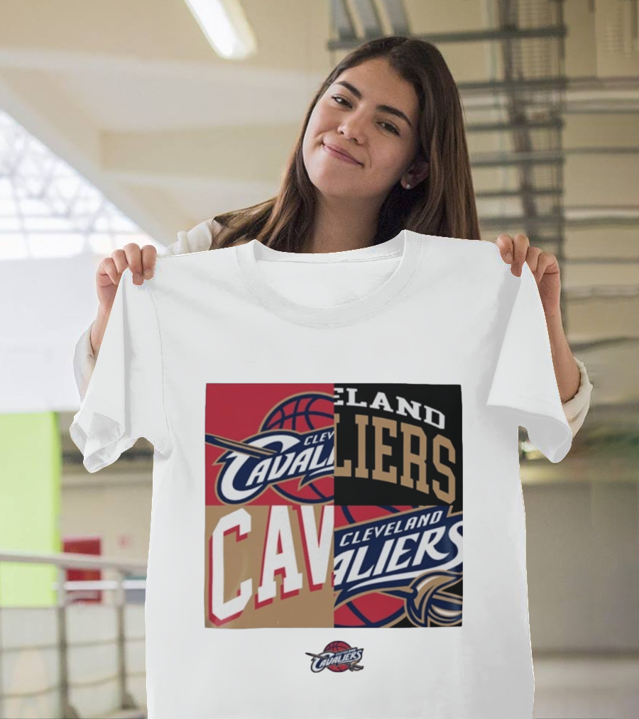 Cleveland Cavaliers Block New Era Iconic Logo Collage T-Shirt