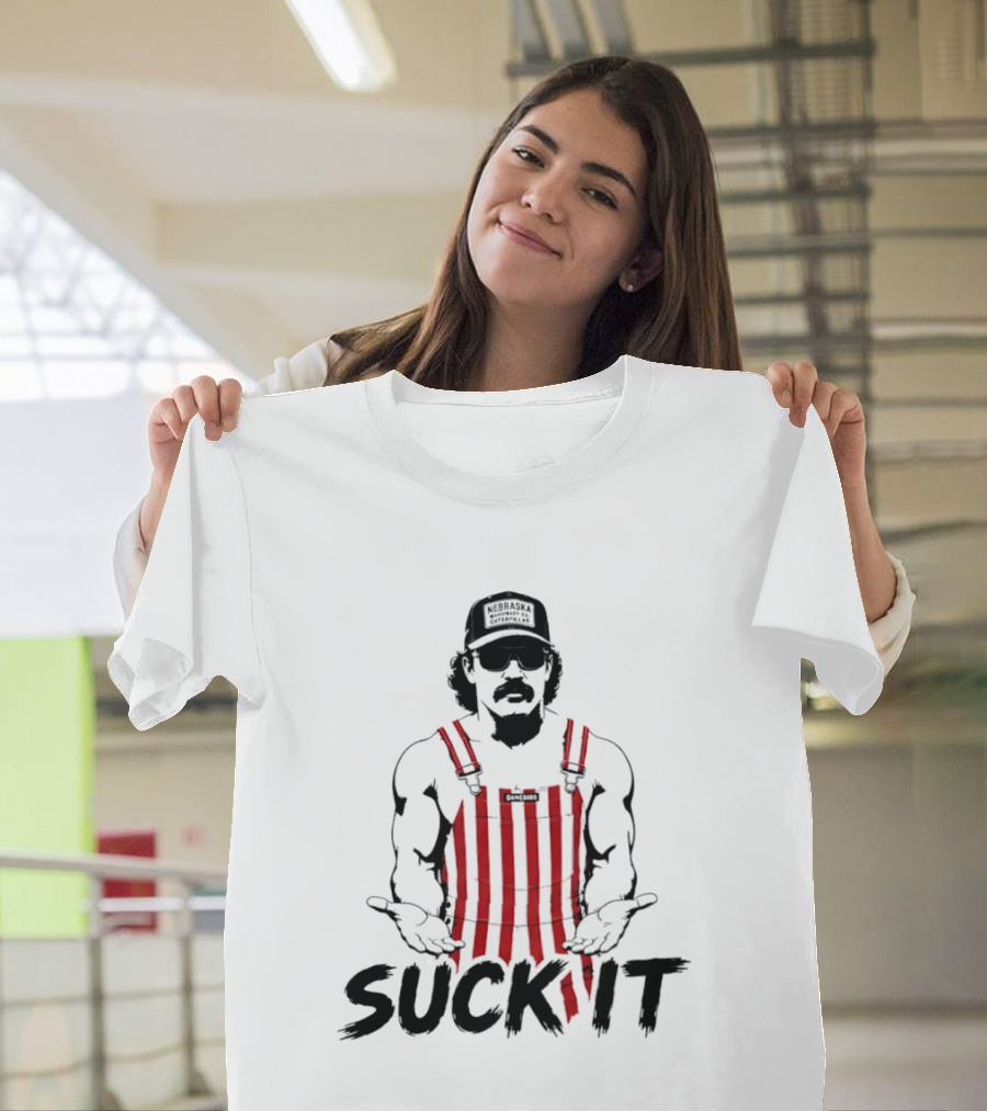 Dr Disrespect Nebraska Machinery Co Suck It Caterpillar Gamebirds T-Shirt