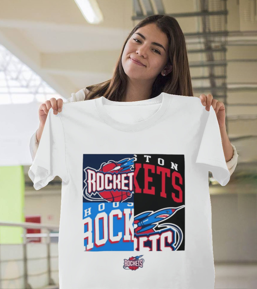 Houston Rockets New Era Block Basketball Team T-Shirt