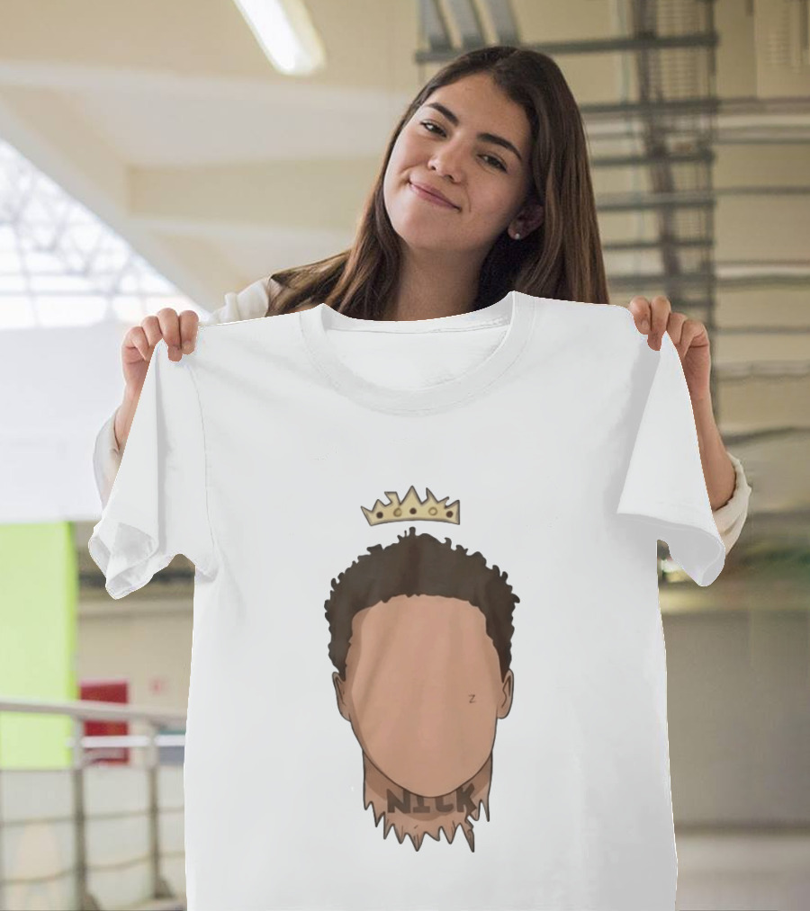Nick No Haircut Crown Mario Cristobal Face T-Shirt