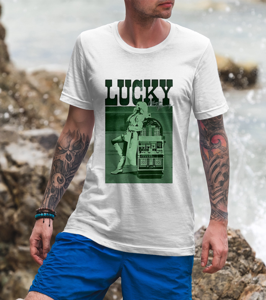 Megan Moroney LUCKY Retro Slot Machine T-Shirt