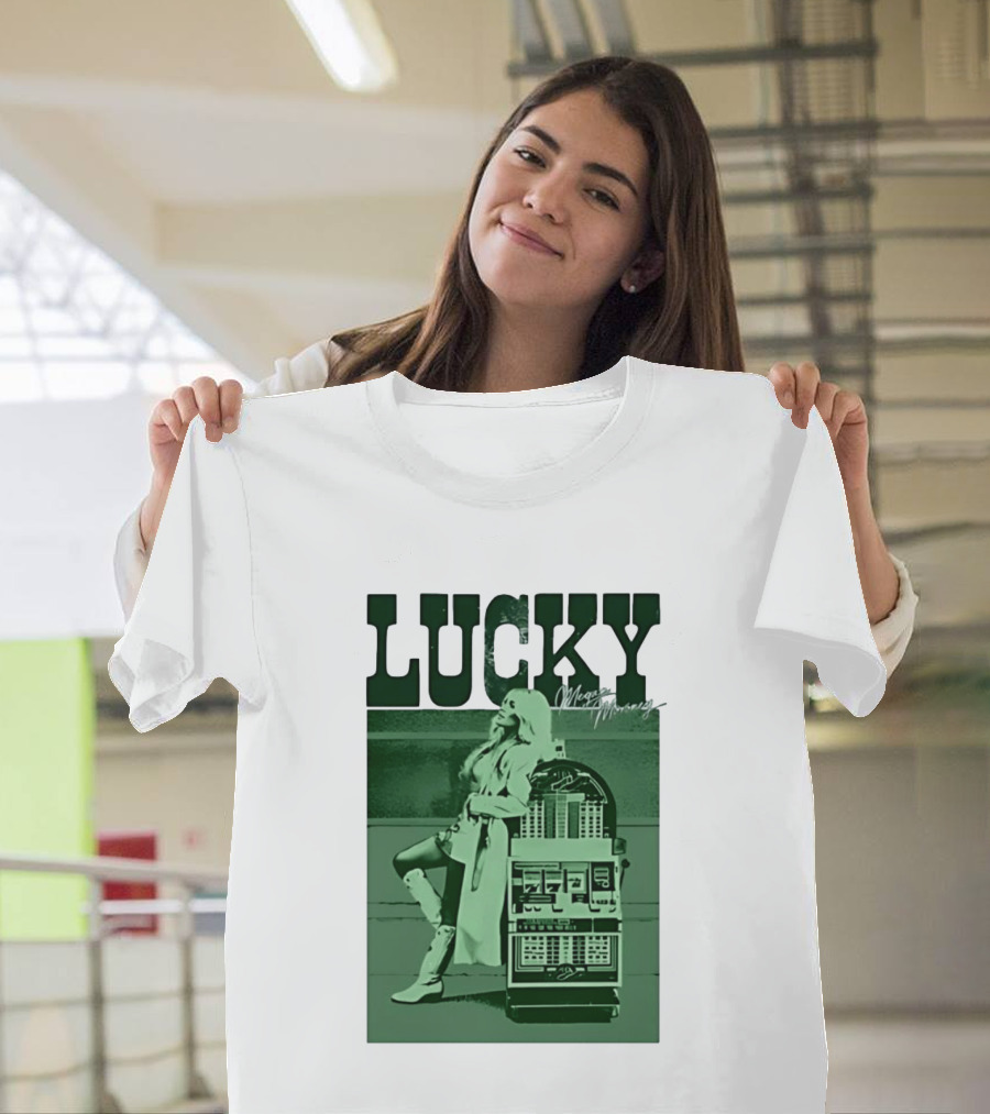 Megan Moroney LUCKY Retro Slot Machine T-Shirt
