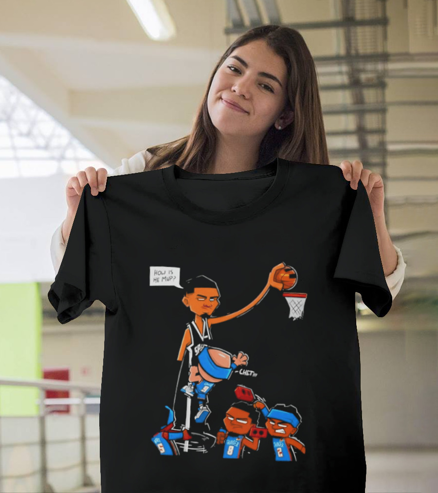 Victor Wembanyama San Antonio Spurs Vs Chet Holmgren Oklahoma City Thunder NBA MVP Debate T-Shirt