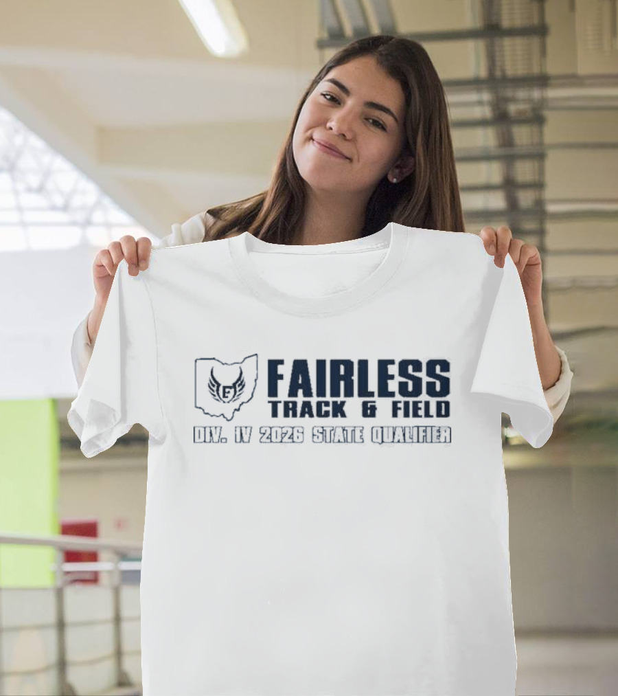Fairless Track And Field Div IV 2026 State Qualifier Ohio Map Owl T-Shirt