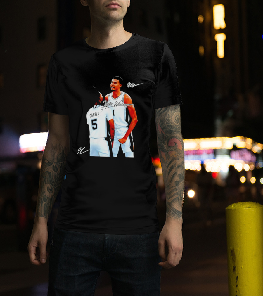 Victor Wembanyama Stephon Castle San Antonio Spurs NBA Basketball 1 5 T-Shirt