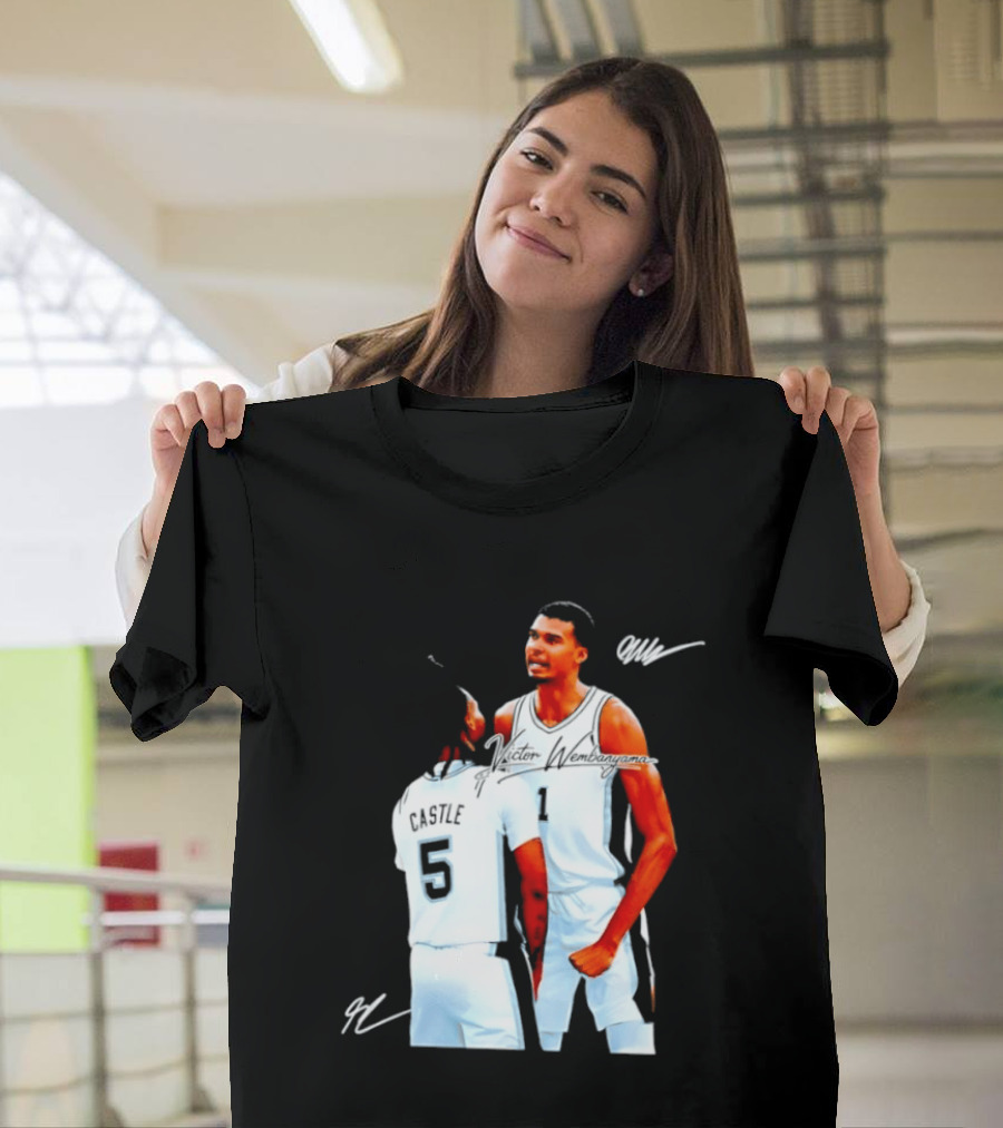 Victor Wembanyama Stephon Castle San Antonio Spurs NBA Basketball 1 5 T-Shirt