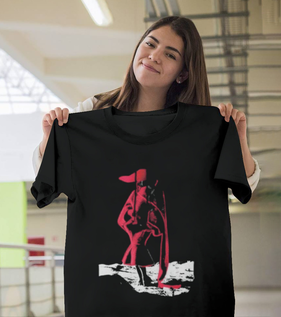 Adelaxo Adela Abstract Red Figure T-Shirt