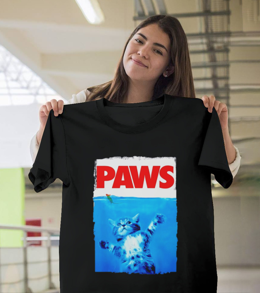 Jaws Universal Steven Spielberg Amblin Entertainment Paws Kitten Mouse T-Shirt