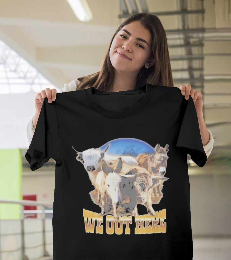 Jelly Roll We Out Here Western Animals Scene T-Shirt
