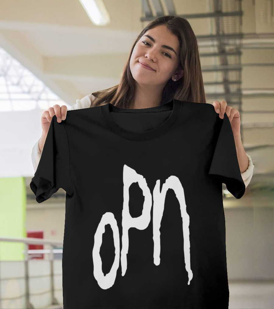 Oneohtrix Point Never OPN Stylized Text Hipster Band T-Shirt