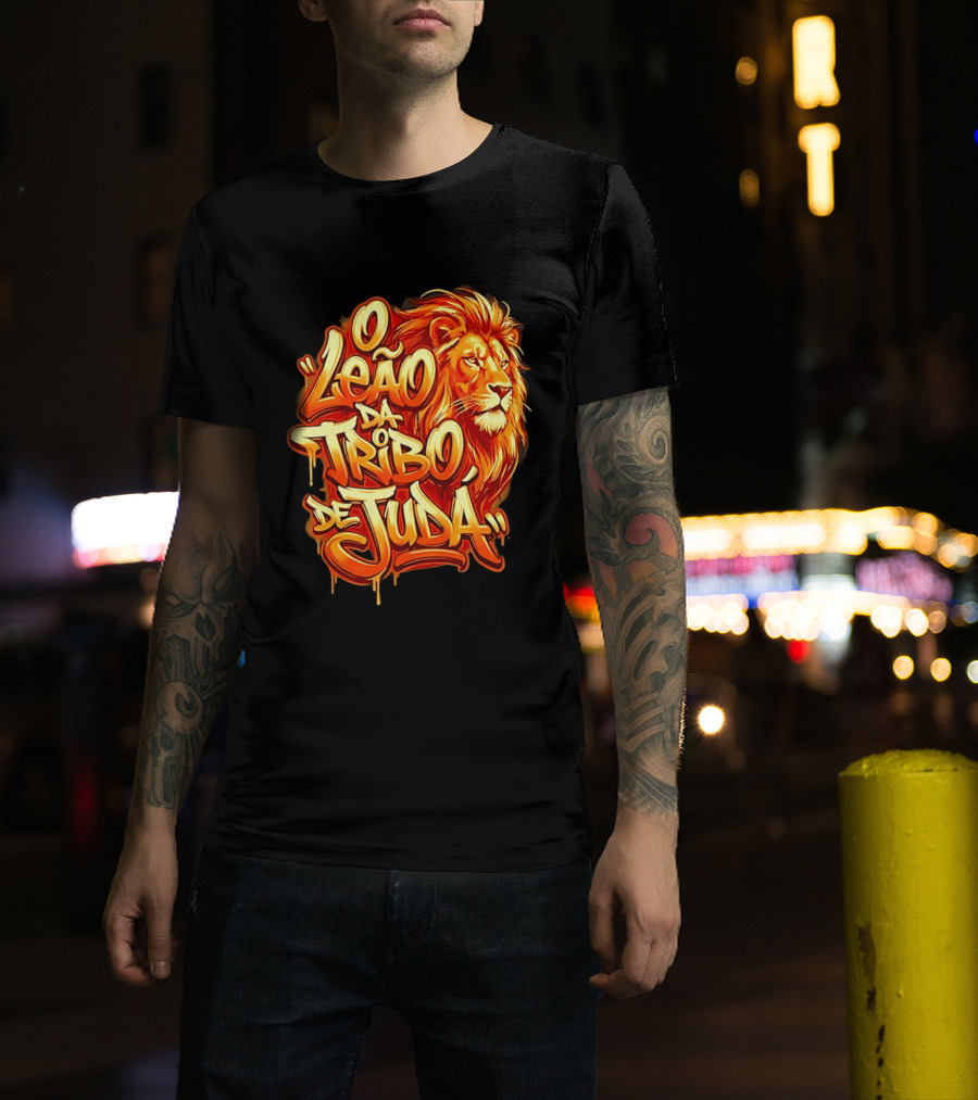 O Leão Da Tribo De Judá Lion T-Shirt