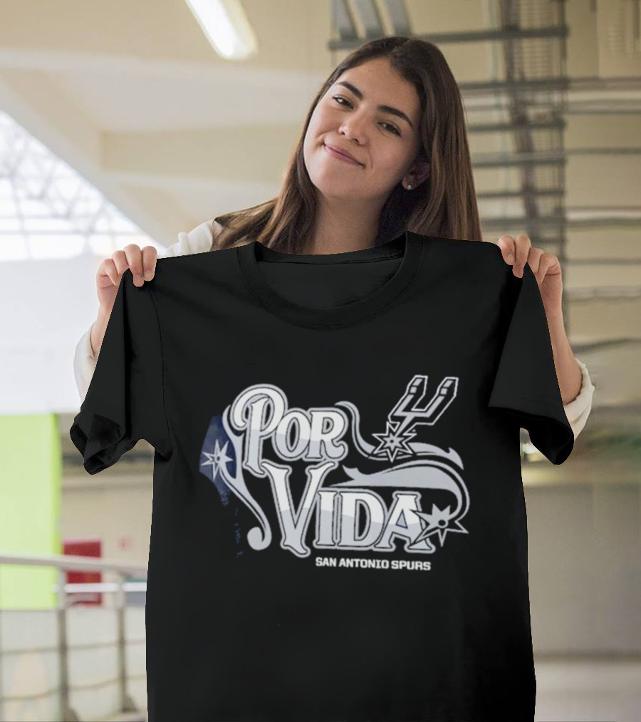 San Antonio Spurs Por Vida Spurs Logo Half Court Offense T-Shirt