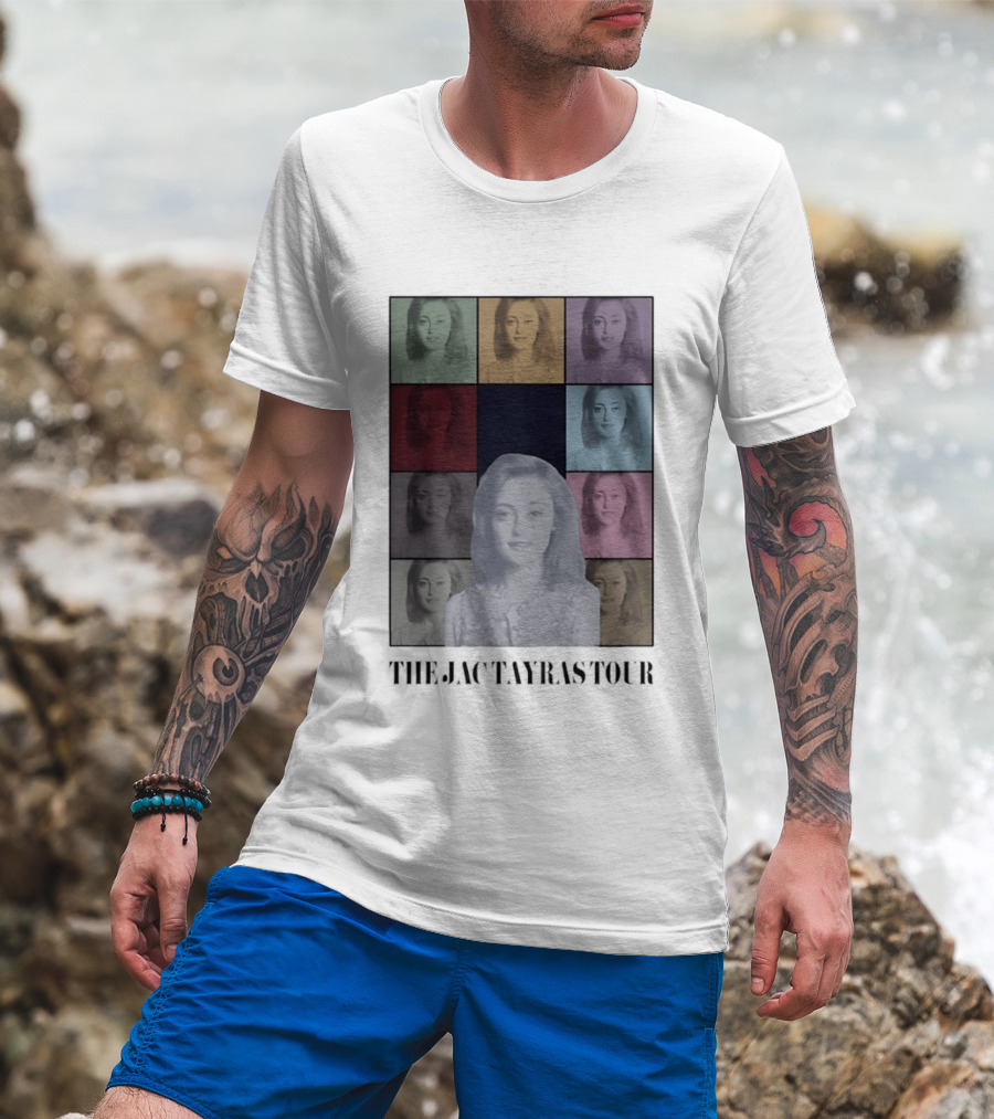 The Jactayras Tour Pop Art Style Multicolor Portrait Collage T-Shirt