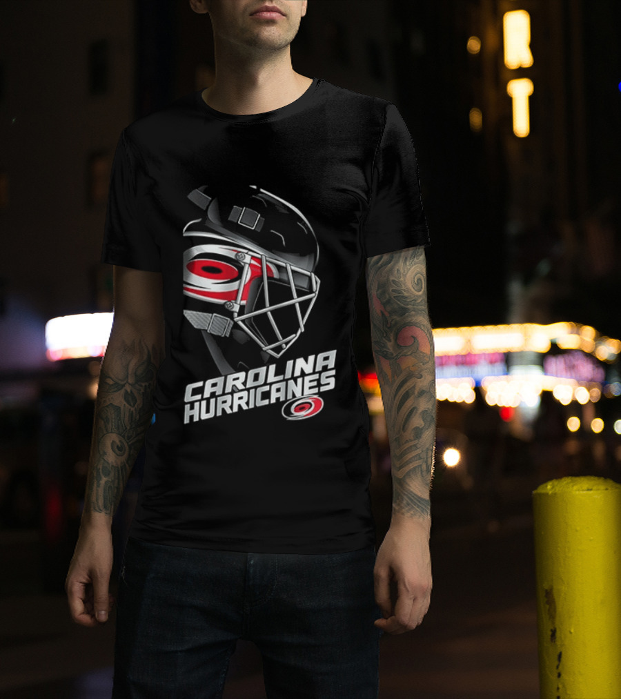 Carolina Hurricanes Hockey Mask Outerstuff Preschool Defender T-Shirt