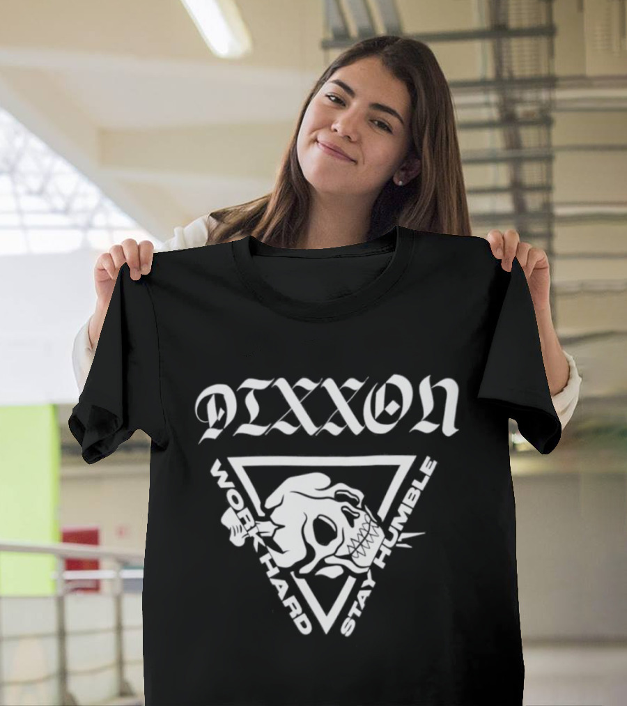 Dixxon Work Hard Stay Humble Skeleton Motorcycle T-Shirt