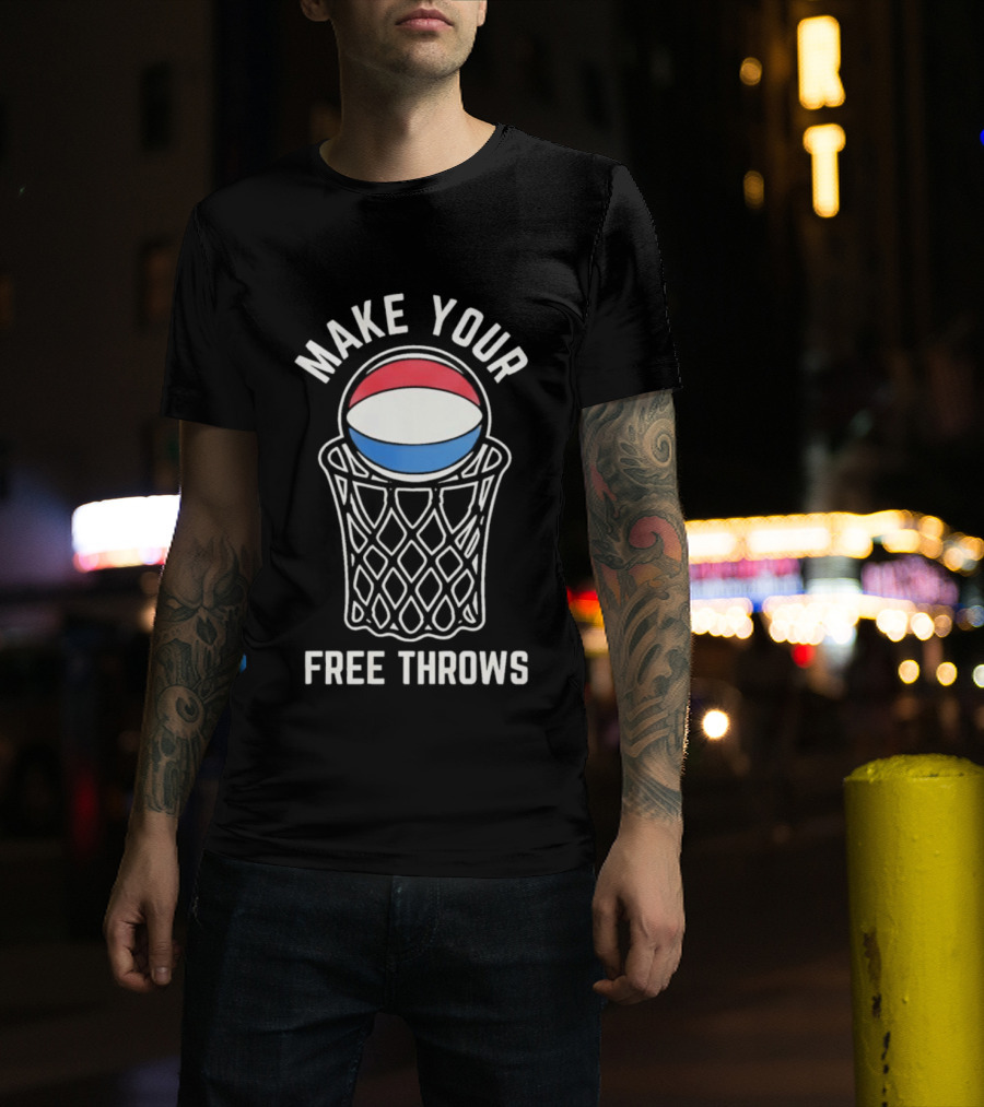 Make Your Free Throws Pepsi Basketball T-Shirt