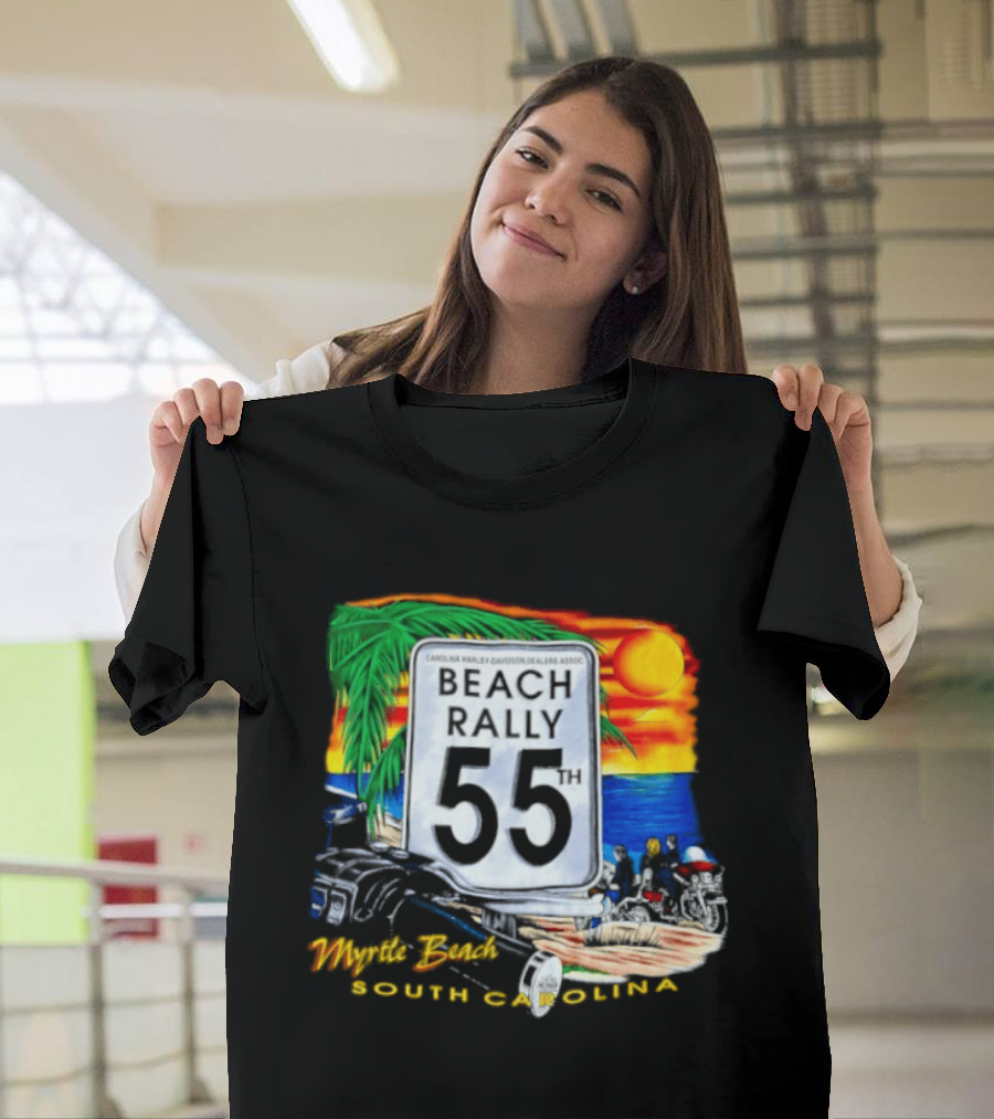 Carolina Harley Davidson Dealers Assoc Beach Rally 55th Myrtle Beach South Carolina T-Shirt