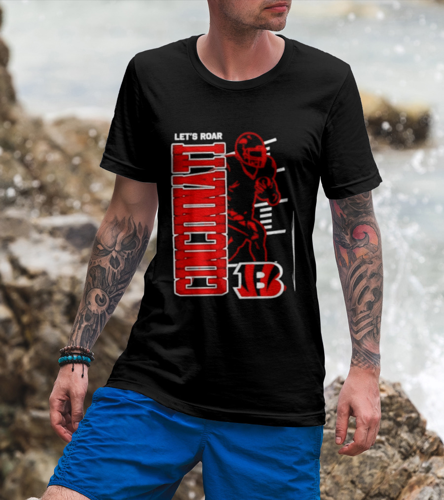Cincinnati Bengals Football Let's Roar 13 T-Shirt