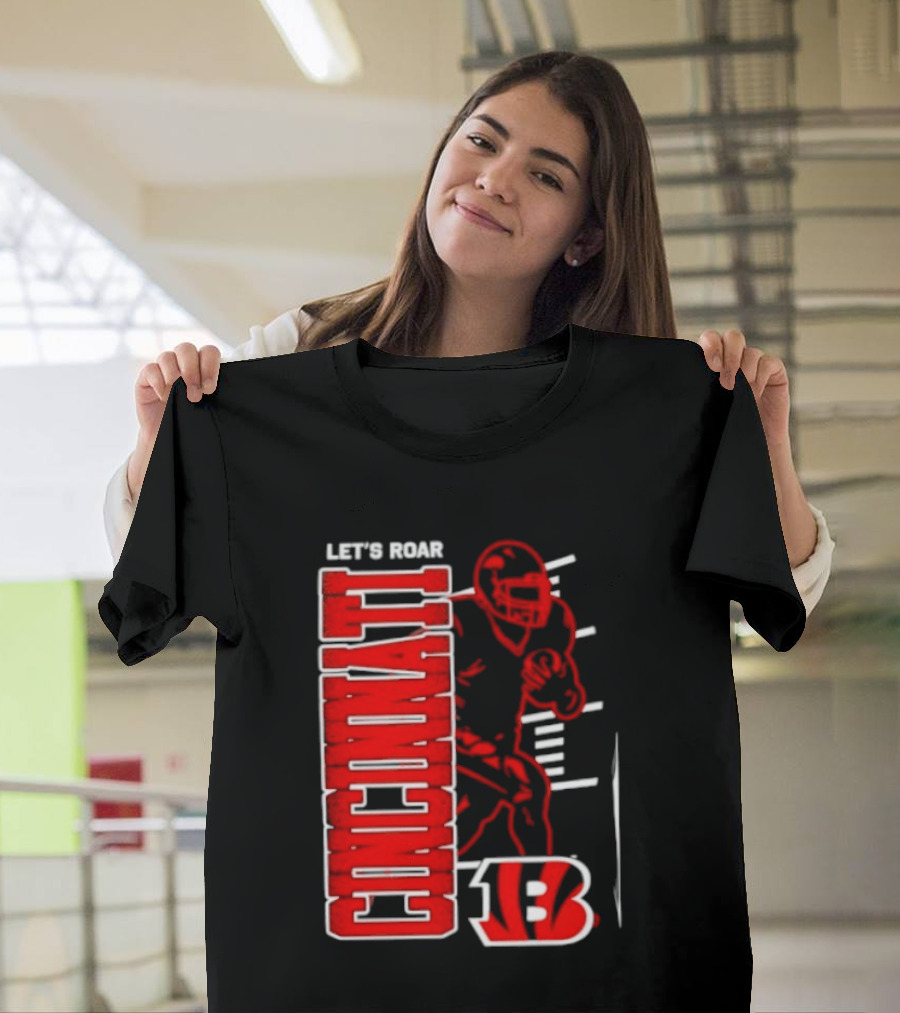 Cincinnati Bengals Football Let's Roar 13 T-Shirt