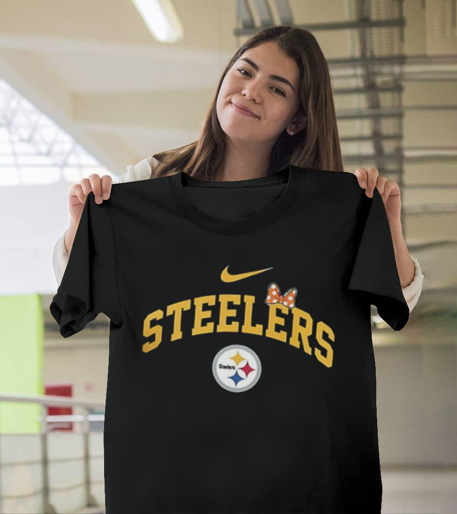 Pittsburgh Steelers Boo To You Fa Boo Lous Rugby Steelers Nike Bow T-Shirt
