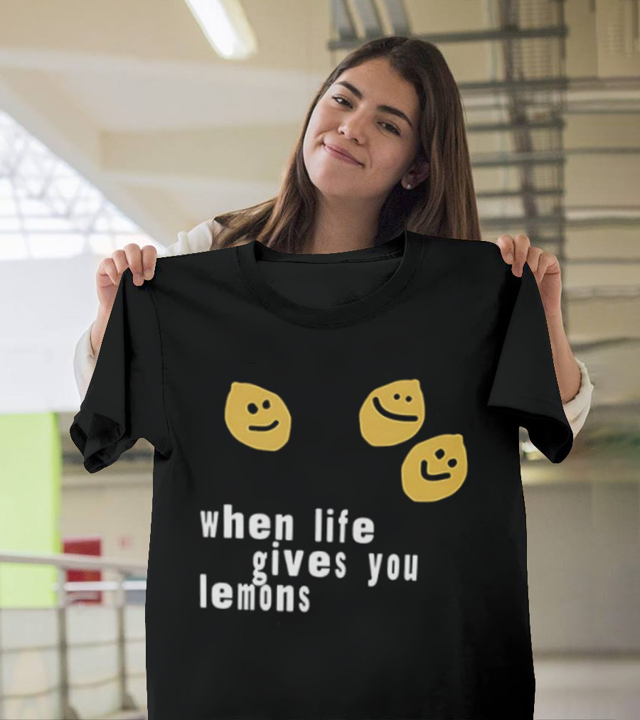 Jesus Lemonade When Life Gives You Lemons Smiley Faces T-Shirt