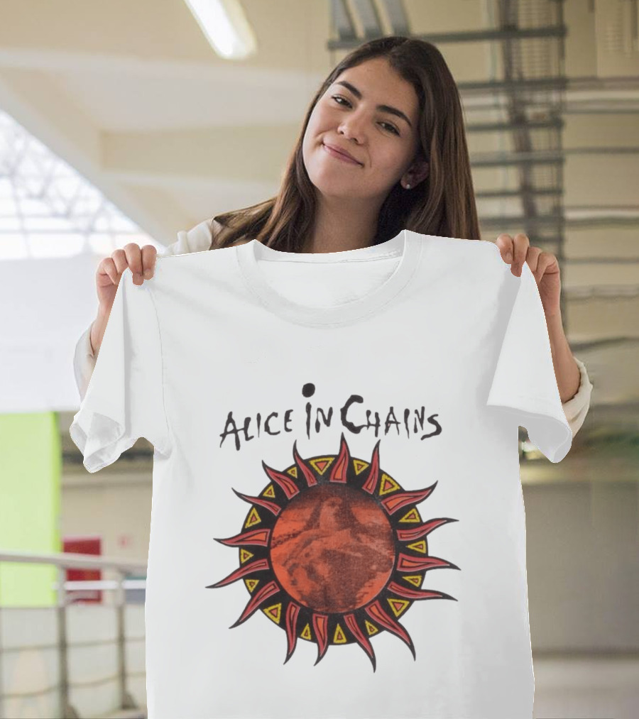 Alice In Chains Sun Graphic Lollapalooza 1993 Promo T-Shirt