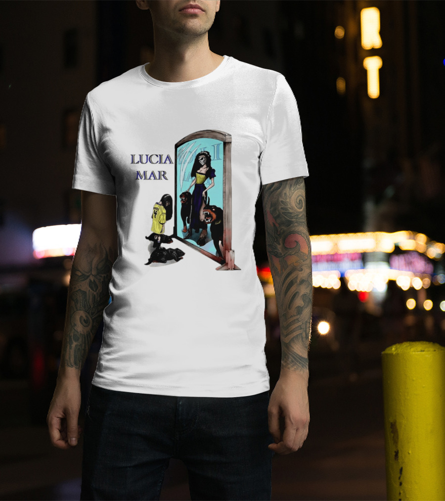 Dungeon Crawler Carl Lucia Mar Mirror Reflection With Dogs T-Shirt