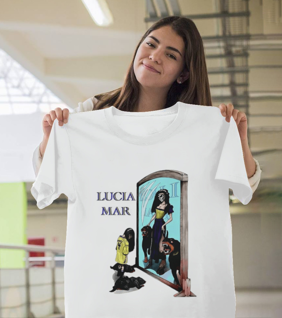 Dungeon Crawler Carl Lucia Mar Mirror Reflection With Dogs T-Shirt