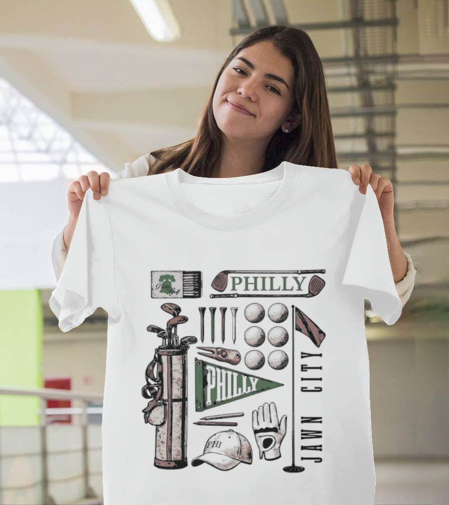 Philly Jawn Philadelphia Golf City Phi T-Shirt