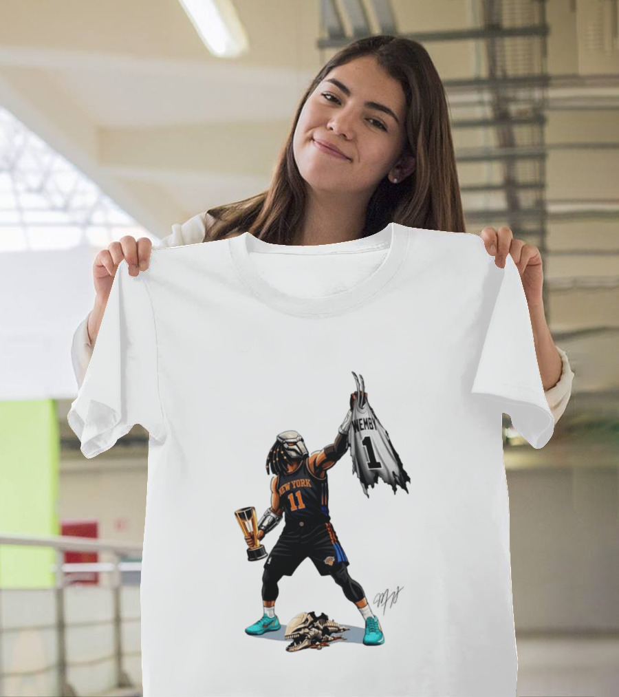 Jalen Brunson New York Knicks Wemby NBA Basketball Cartoon 11 Trophy T-Shirt