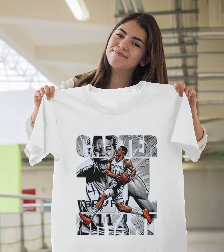 Keldon Johnson Spurs 11 Carter Bryant NBA San Antonio T-Shirt