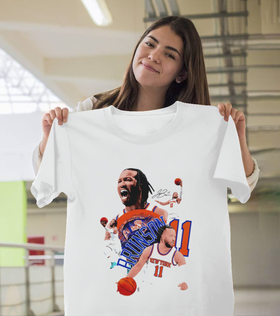 Jalen Brunson New York Knicks 11 Basketball Star T-Shirt