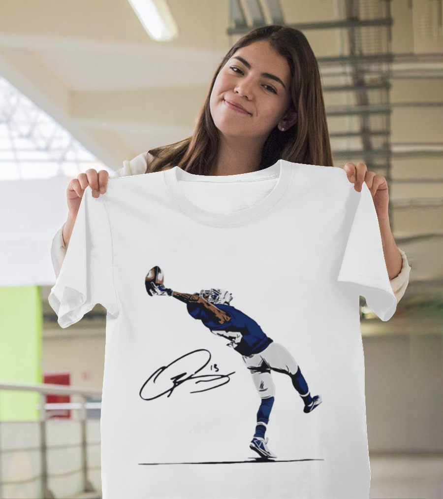 The Catch Odell Beckham Jr. Signature New York Giants Football Moment T-Shirt