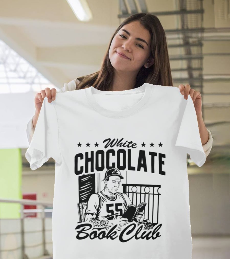 White Chocolate Book Club 55 Star Jersey Reader T-Shirt