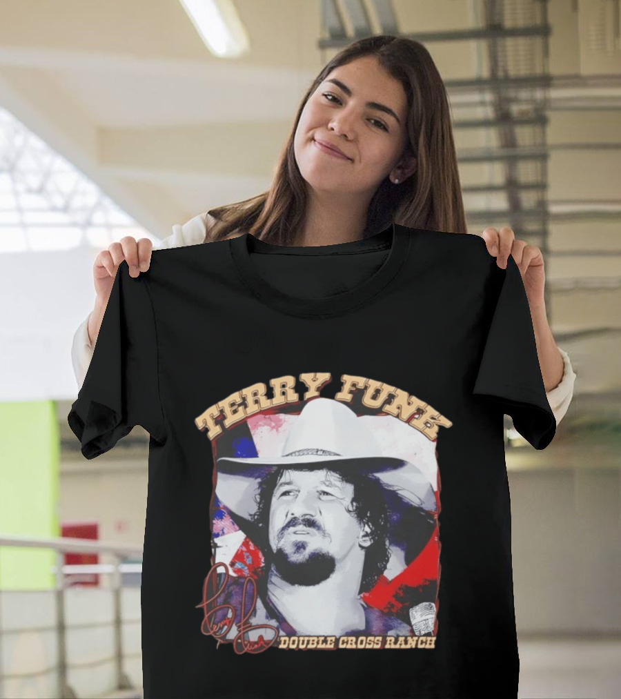 Terry Funk Double Cross Ranch WWE Cowboy T-Shirt