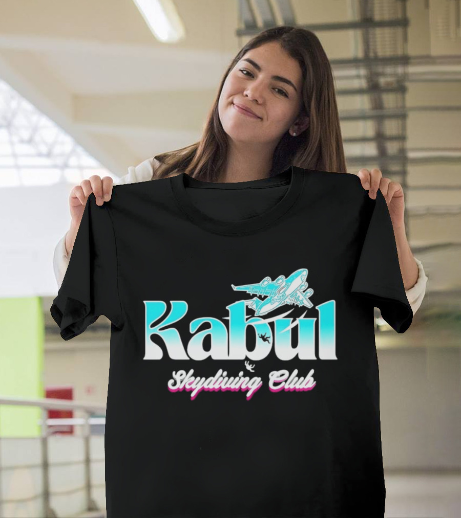 Kabul Skydiving Club Airplane Adventure T-Shirt