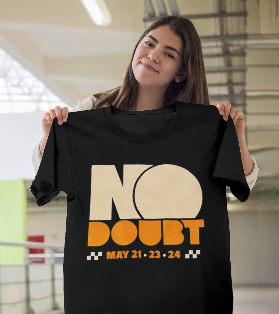 No Doubt Tour May 21 23 24 Checkered T-Shirt