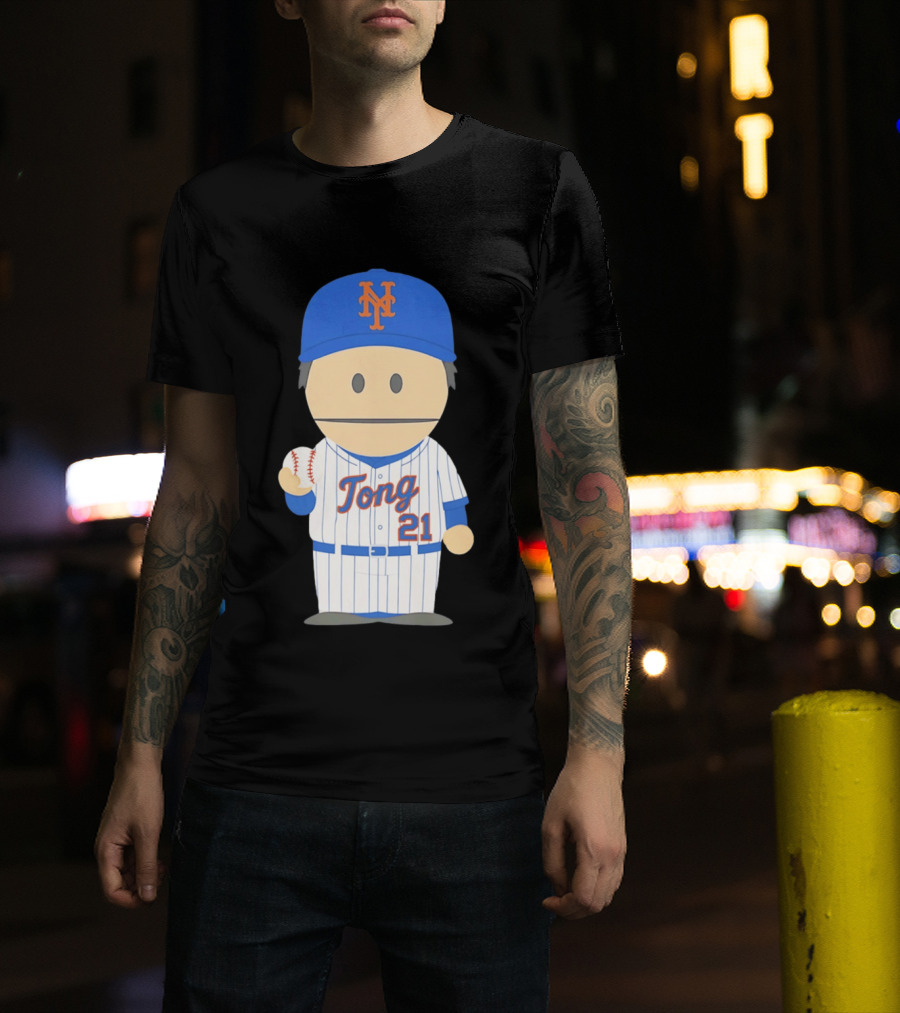 New York Mets Jonah Tong Canadian Canon 21 Baseball T-Shirt