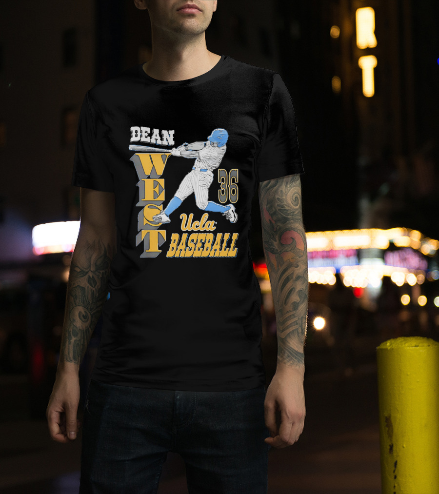 Dean West UCLA Baseball 36 NCAA T-Shirt