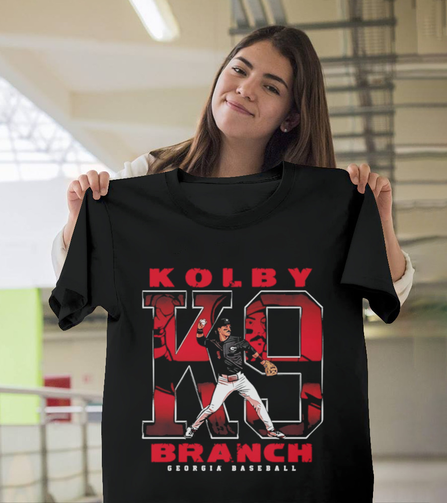 Kolby Branch K9 Georgia Baseball Player T-Shirt
