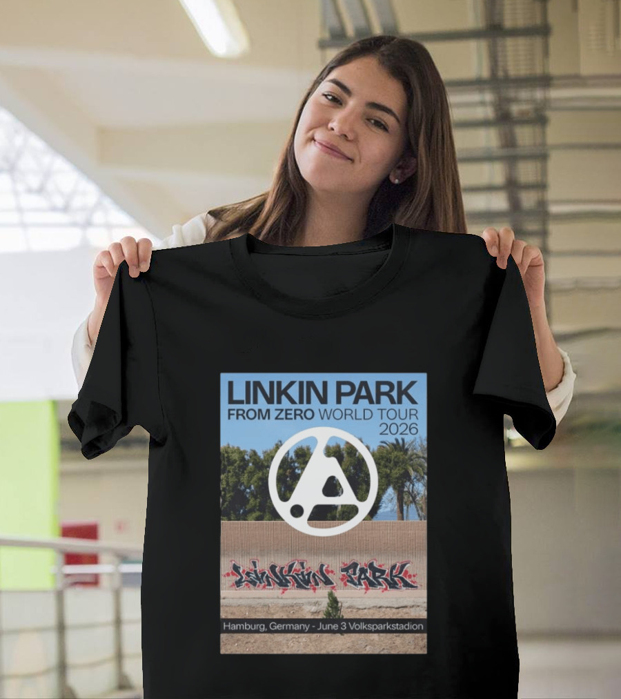 Linkin Park From Zero World Tour 2026 Hamburg Germany June 3 Volksparkstadion T-Shirt
