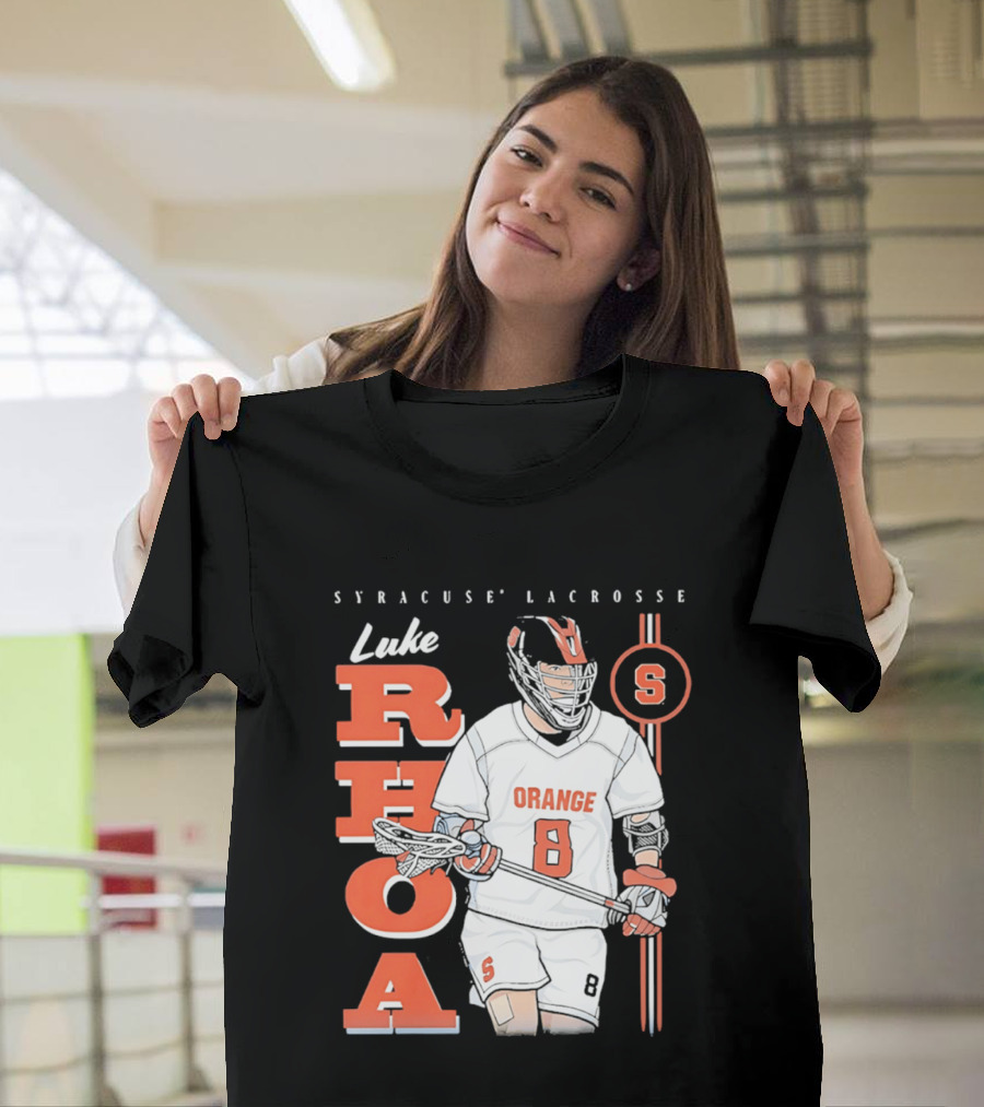 Luke Rhoa Syracuse Lacrosse Orange NCAA 8 T-Shirt
