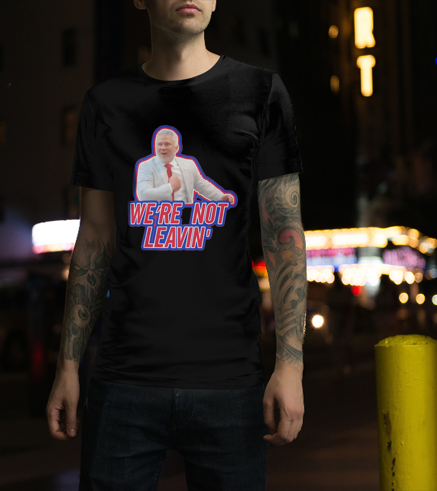 Martin St. Louis We're Not Leavin' Montreal Canadiens T-Shirt