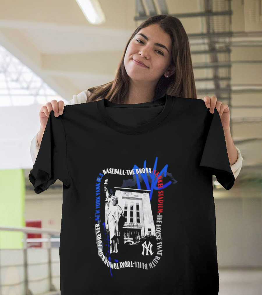 New York Yankees Baseball NYC The Bronx Yankee Stadium The House That Ruth Built T-Shirt