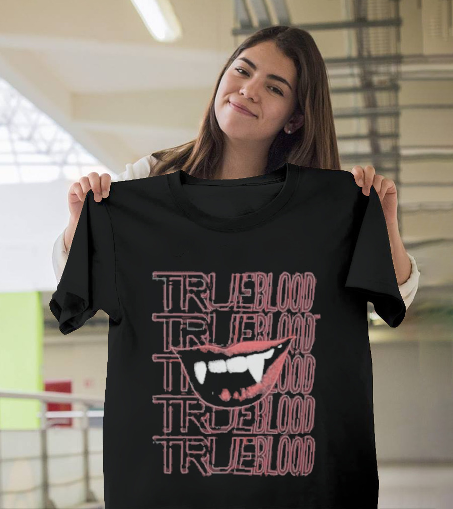 True Blood Vampire Fangs High Waisted Style Collection T-Shirt